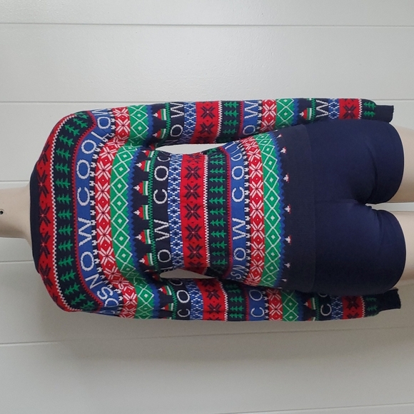 Forever 21 Christmas Ugly Sweater Snow Cool Multi-color Size Small - Picture 6 of 8